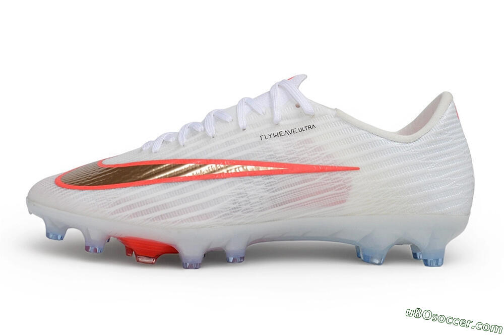 Nike Air Zoom Mercurial Superfly 11 Elite AG Artificial Grass Soccer Cleats - White/Metallic Gold/Bright Crimson 2