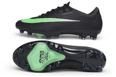 Nike Air Zoom Mercurial Superfly 11 Elite FG Firm Ground Soccer Cleats - Black/Black/Electric Green