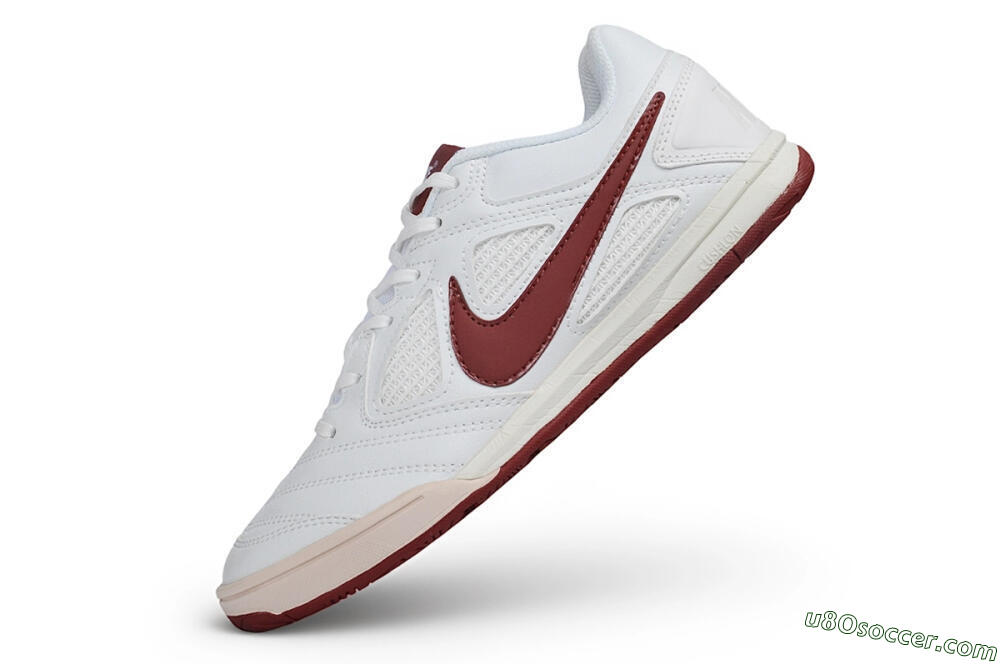 Supreme x Nike SB Gato IC Indoor & Futsal Soccer Shoes - White/White/Team Red 5