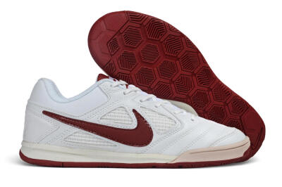 Supreme x Nike SB Gato IC Indoor & Futsal Soccer Shoes - White/White/Team Red