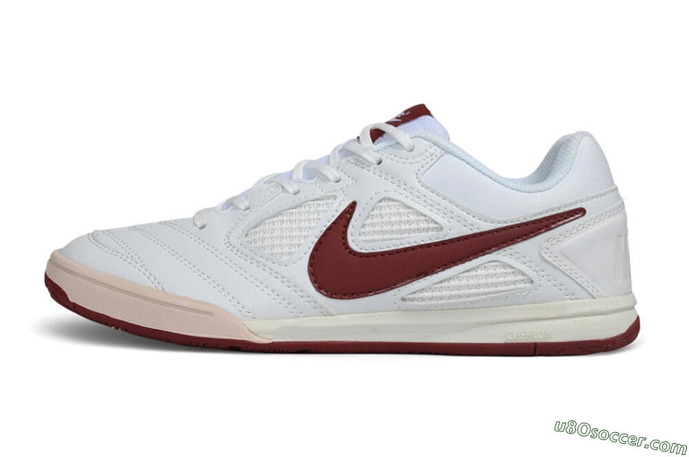 Supreme x Nike SB Gato IC Indoor & Futsal Soccer Shoes - White/White/Team Red 2