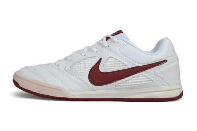 Supreme x Nike SB Gato IC Indoor & Futsal Soccer Shoes - White/White/Team Red