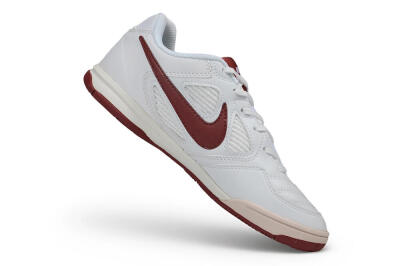 Supreme x Nike SB Gato IC Indoor & Futsal Soccer Shoes - White/White/Team Red