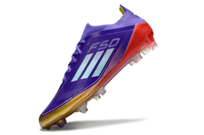 Adidas F50 Elite FG Firm Ground Soccer Cleats - Purple/Lucid Fuchsia/Metallic Gold