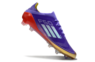 Adidas F50 Elite FG Firm Ground Soccer Cleats - Purple/Lucid Fuchsia/Metallic Gold