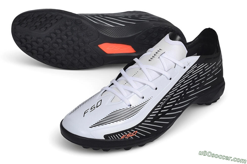 Adidas F50 Pro TF Artificial Turf Soccer Shoes - White/Core Black/Cloud White 3