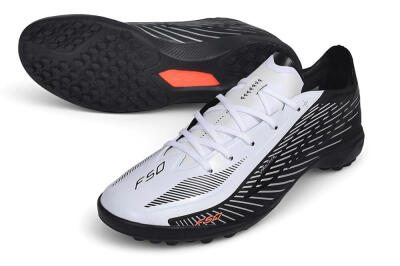 Adidas F50 Pro TF Artificial Turf Soccer Shoes - White/Core Black/Cloud White