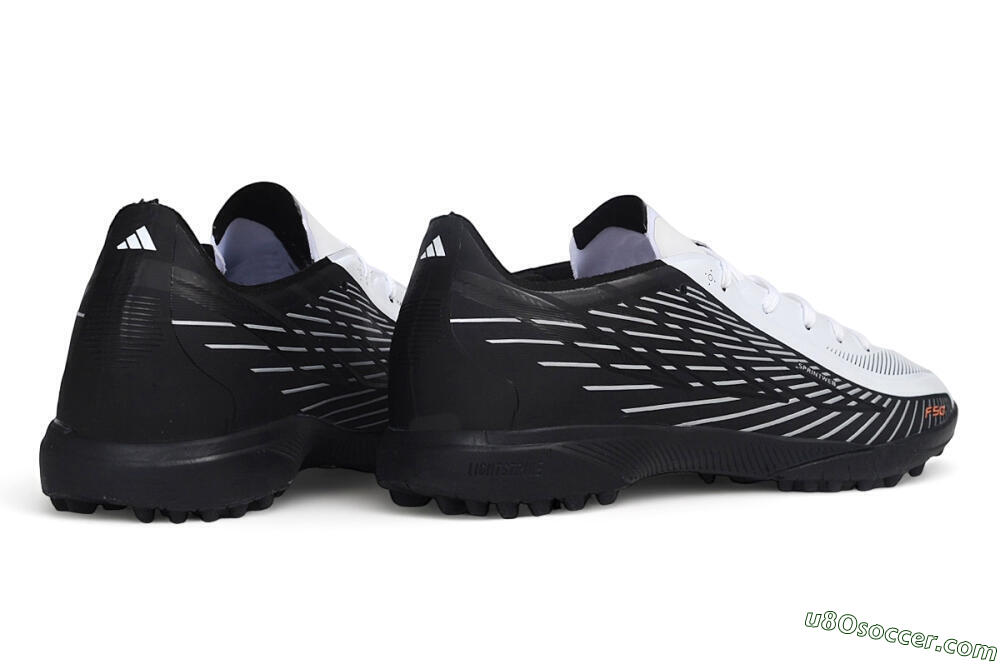 Adidas F50 Pro TF Artificial Turf Soccer Shoes - White/Core Black/Cloud White 6