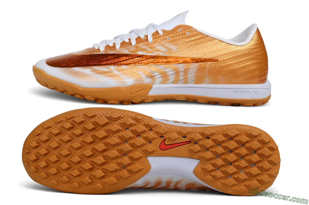 Nike Air Zoom Mercurial Superfly 11 Elite TF Artificial Turf Soccer Shoes - Gold/Metallic Gold/White 0