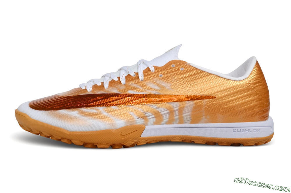 Nike Air Zoom Mercurial Superfly 11 Elite TF Artificial Turf Soccer Shoes - Gold/Metallic Gold/White 2