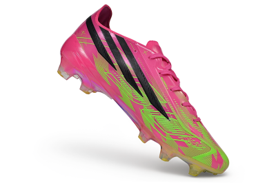 Adidas F50 Hyperfast Elite FG Firm Ground Soccer Cleats - Pink/Lucid Pink/Solar Yellow