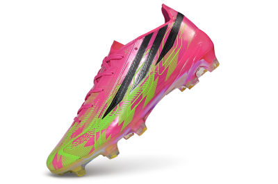 Adidas F50 Hyperfast Elite FG Firm Ground Soccer Cleats - Pink/Lucid Pink/Solar Yellow