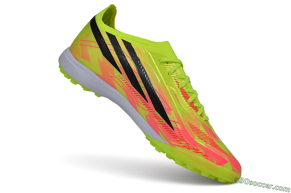 Adidas F50 Hyperfast Elite TF Artificial Turf Soccer Shoes - Yellow/Solar Yellow/Lucid Pink 5