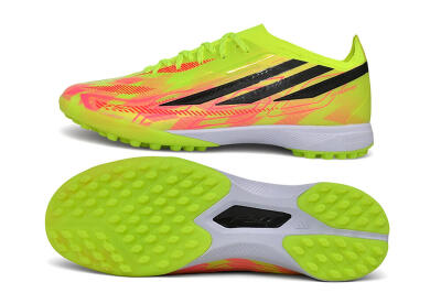 Adidas F50 Hyperfast Elite TF Artificial Turf Soccer Shoes - Yellow/Solar Yellow/Lucid Pink