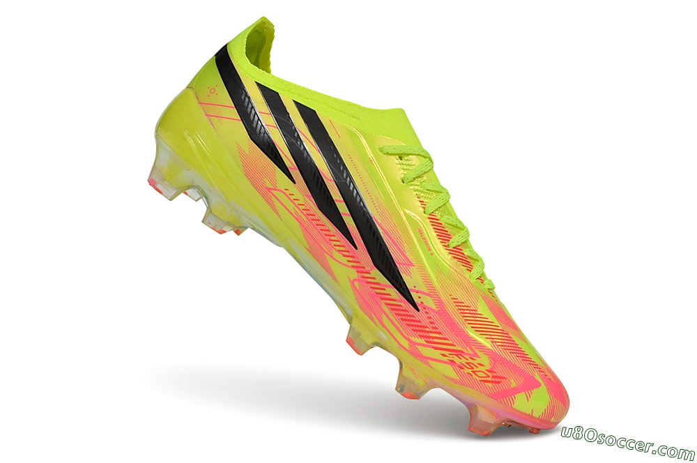 Adidas F50 Hyperfast Elite FG Firm Ground Soccer Cleats - Yellow/Solar Yellow/Lucid Pink 5