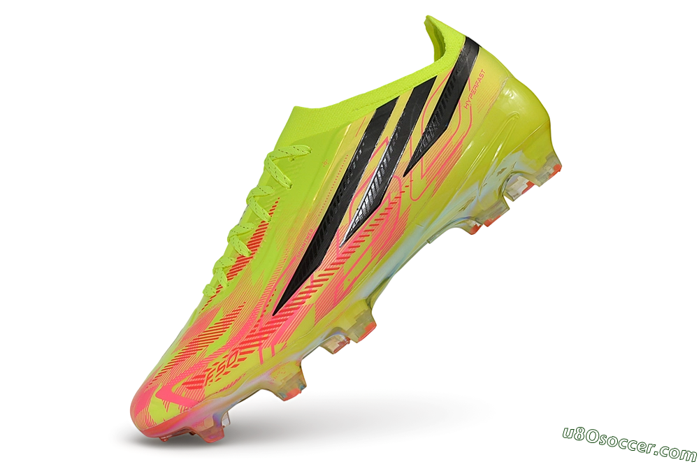 Adidas F50 Hyperfast Elite FG Firm Ground Soccer Cleats - Yellow/Solar Yellow/Lucid Pink 6