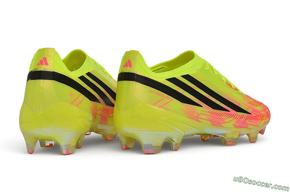 Adidas F50 Hyperfast Elite FG Firm Ground Soccer Cleats - Yellow/Solar Yellow/Lucid Pink 7