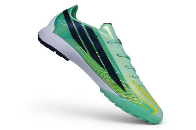 Adidas F50 Hyperfast Pro TF Artificial Turf Soccer Shoes - Green/Mint/Navy
