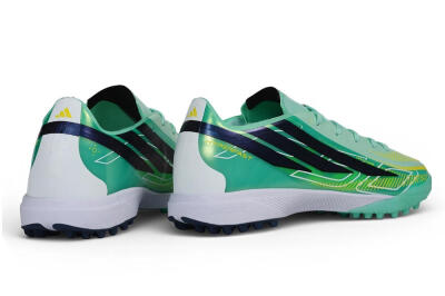Adidas F50 Hyperfast Pro TF Artificial Turf Soccer Shoes - Green/Mint/Navy
