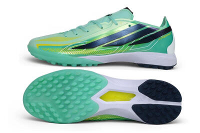 Adidas F50 Hyperfast Pro TF Artificial Turf Soccer Shoes - Green/Mint/Navy