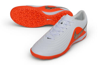 Nike Tiempo Legend 11 Elite TF Artificial Turf Soccer Shoes - White/White/Bright Crimson/Metallic Copper