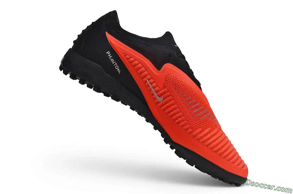 Nike Phantom 6 Elite Low TF Artificial Turf Soccer Shoes - Red/Bright Crimson/Black 4
