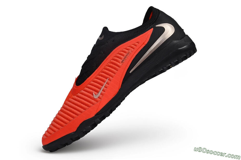 Nike Phantom 6 Elite Low TF Artificial Turf Soccer Shoes - Red/Bright Crimson/Black 5
