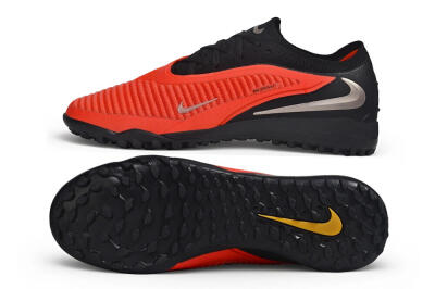 Nike Phantom 6 Elite Low TF Artificial Turf Soccer Shoes - Red/Bright Crimson/Black