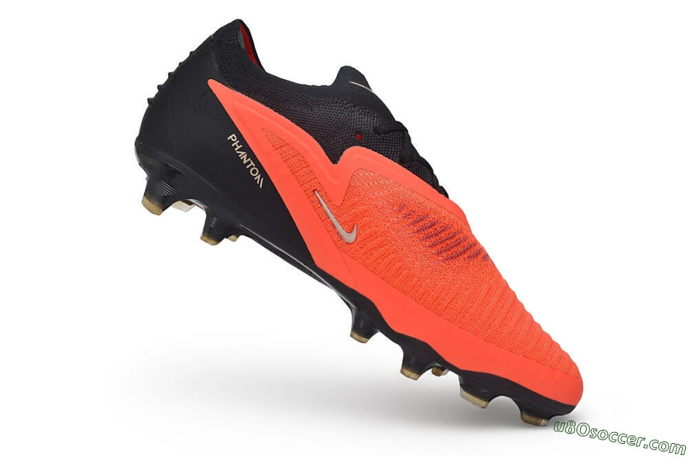 Nike Phantom 6 Elite Low FG Firm Ground Soccer Cleats - Red/Bright Crimson/Black 4