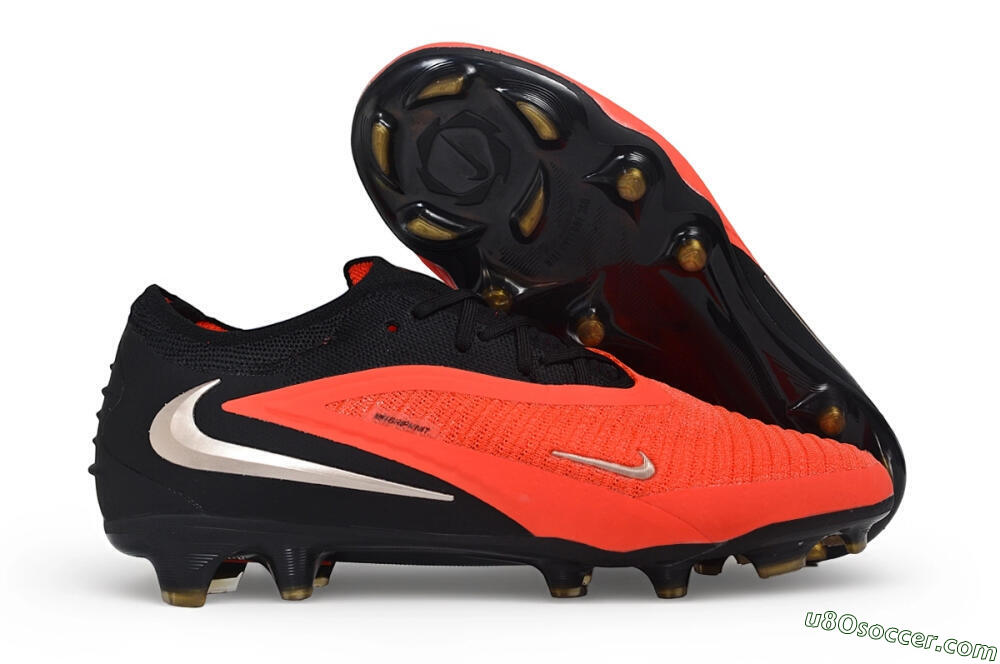 Nike Phantom 6 Elite Low FG Firm Ground Soccer Cleats - Red/Bright Crimson/Black 1