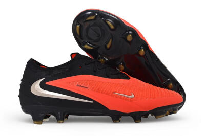 Nike Phantom 6 Elite Low FG Firm Ground Soccer Cleats - Red/Bright Crimson/Black
