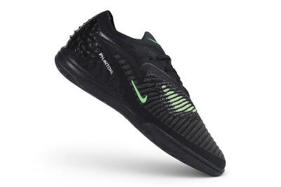 Nike Phantom 6 Elite Low IC Indoor & Futsal Soccer Shoes - Black/Black/Mint