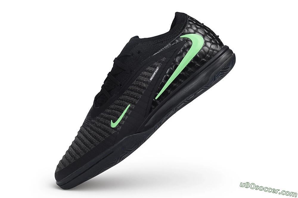 Nike Phantom 6 Elite Low IC Indoor & Futsal Soccer Shoes - Black/Black/Mint 5