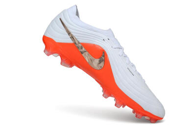 Nike Tiempo Legend 11 Elite FG Firm Ground Soccer Cleats - White/Platinum White/Bright Crimson