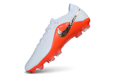 Nike Tiempo Legend 11 Elite FG Firm Ground Soccer Cleats - White/Platinum White/Bright Crimson
