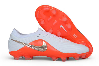 Nike Tiempo Legend 11 Elite FG Firm Ground Soccer Cleats - White/Platinum White/Bright Crimson