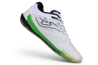 Joma Top Flex IC Indoor & Futsal Soccer Shoes - White/Bright Green/Black