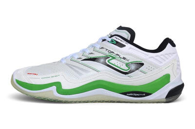 Joma Top Flex IC Indoor & Futsal Soccer Shoes - White/Bright Green/Black
