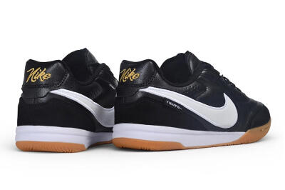Nike Tiempo Streetgato Prm IC Indoor & Futsal Soccer Shoes - Black/Black/Gum
