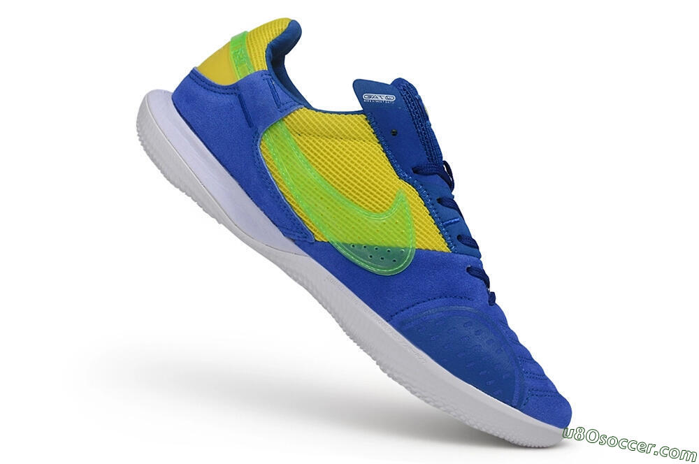 Nike Street Gato IC Indoor & Futsal Soccer Shoes - Blue/Royal Blue/Volt Green 4
