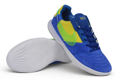Nike Street Gato IC Indoor & Futsal Soccer Shoes - Blue/Royal Blue/Volt Green