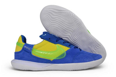 Nike Street Gato IC Indoor & Futsal Soccer Shoes - Blue/Royal Blue/Volt Green