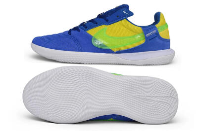Nike Street Gato IC Indoor & Futsal Soccer Shoes - Blue/Royal Blue/Volt Green