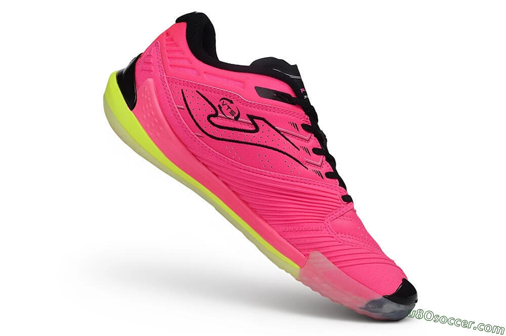 Joma Top Flex IC Indoor & Futsal Soccer Shoes - Pink/Electric Pink/Volt Yellow 4