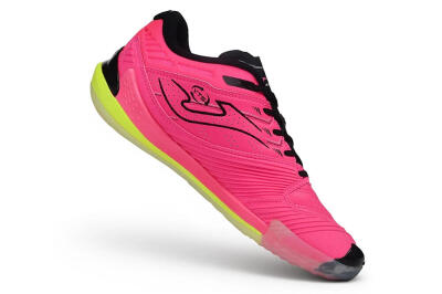 Joma Top Flex IC Indoor & Futsal Soccer Shoes - Pink/Electric Pink/Volt Yellow