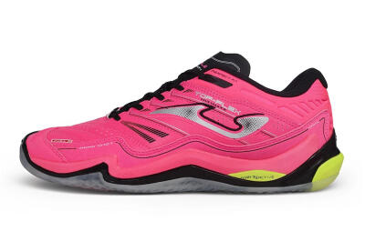 Joma Top Flex IC Indoor & Futsal Soccer Shoes - Pink/Electric Pink/Volt Yellow