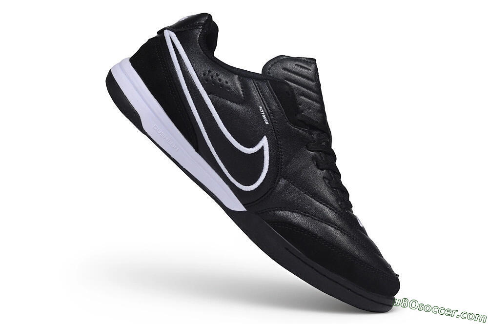 Nike Tiempo Streetgato Prm IC Indoor & Futsal Soccer Shoes - Black/Black/White 4