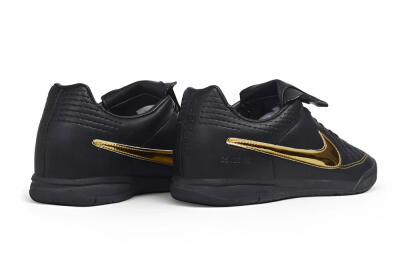 Nike Tiempo Legend 10R SE TF Artificial Turf Soccer Shoes - Black/Black/Metallic Gold