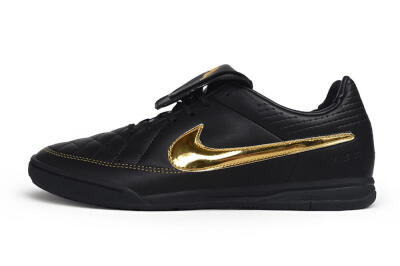 Nike Tiempo Legend 10R SE TF Artificial Turf Soccer Shoes - Black/Black/Metallic Gold