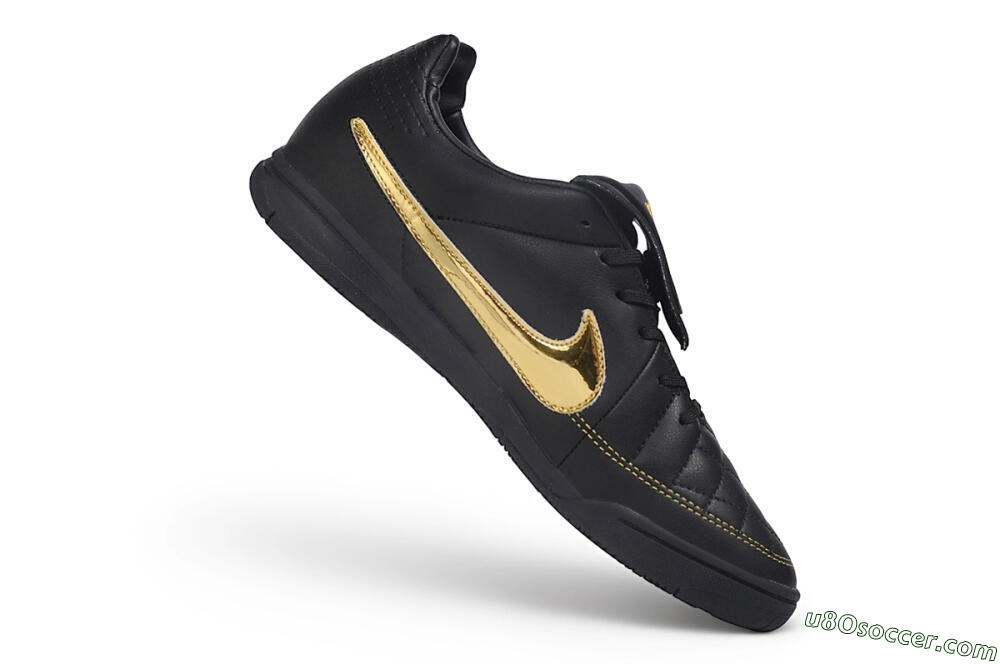 Nike Tiempo Legend 10R SE TF Artificial Turf Soccer Shoes - Black/Black/Metallic Gold 4
